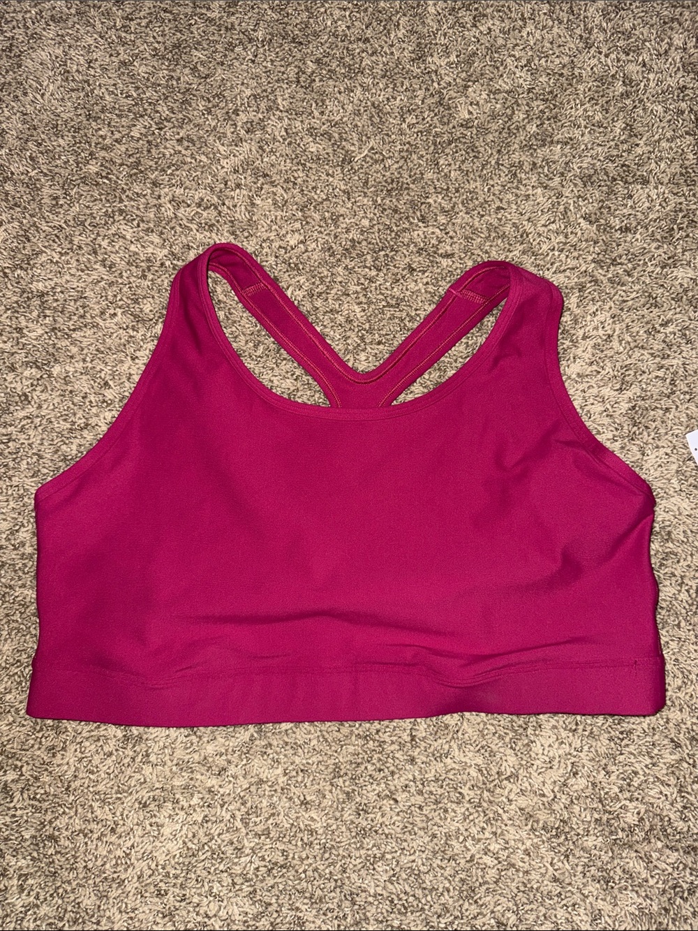 Old Navy Women's Magenta Sports Bra - Unbranded Racerback sz 2x Activewear